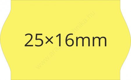 25x16mm citrom árazócímke