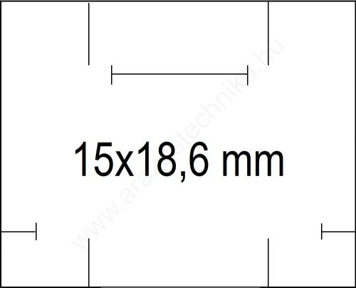 15x18,6mm fehér árazószalag u.gy.