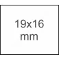 19x16mm - METO EC 1619 eredeti árazószalag