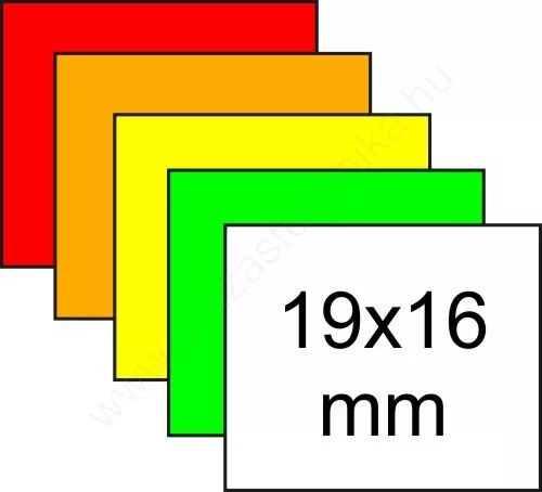 19x16mm - METO EC 1619 eredeti árazószalag