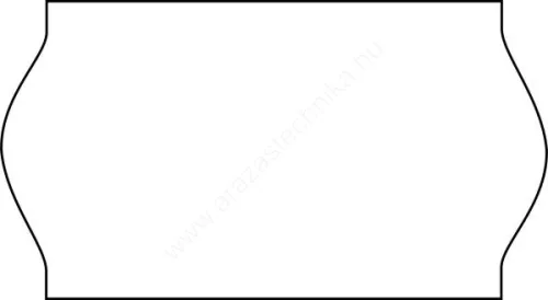22x12mm fehér árazógépszalag (10tek/cs)