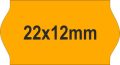   22x12mm árazócímke - FLUO narancs - eredeti OLASZ (1400db/tek) 