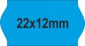 22x12mm árazócímke - kék - eredeti OLASZ (1400db/tek) 
