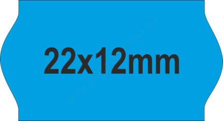 22x12mm árazócímke - kék - eredeti OLASZ (1400db/tek) 