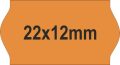 22x12mm narancssárga árazócímke