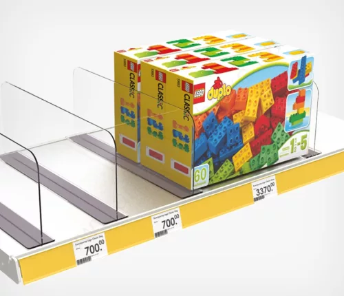 Termékelválasztó 15x38cm T- mágneses talp