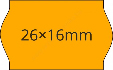 26x16mm FLUO narancs ORIGINAL árazócímke (1.000db/tek) 