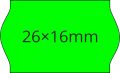 26x16mm FLUO zöld ORIGINAL árazócímke (1.000db/tek) 
