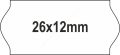 26x12mm fehér árazószalag (10tek/cs)