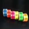 38mm körcímke -10% -20% -30% -40% -50% -70% fluo citrom