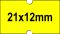   21x12mm árazócímke - FLUO citrom - eredeti OLASZ (1.000db/tek)