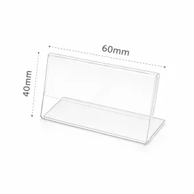 Árcímke tartó plexi 60x40 mm