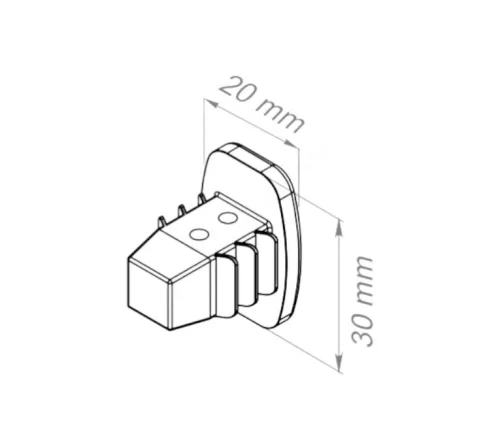Függesztősín -hez SKYTRACK ZÁRÓKUPAK