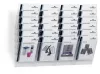 FLEXIBOXX fali A4 álló proskektustartó 6 rekeszes - átlátszó (1709760400)