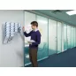   FLEXIBOXX fali A4 álló proskektustartó 6 rekeszes - átlátszó (1709760400)