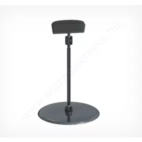 Talpas KEREK akril kartontartó Clip50 (10cm szár) - FEKETE