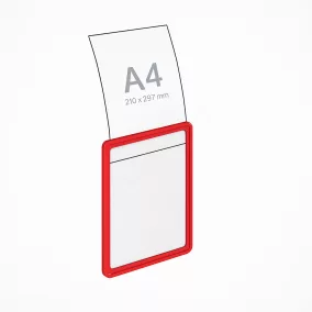 Plakátkeret A4 PIROS