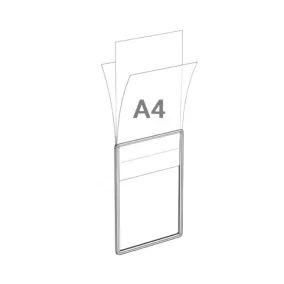 Plakátkeret fólia A4 PVC átlátszó