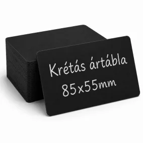 Krétás ártábla 85x55 mm - FEKETE SAFE FOOD