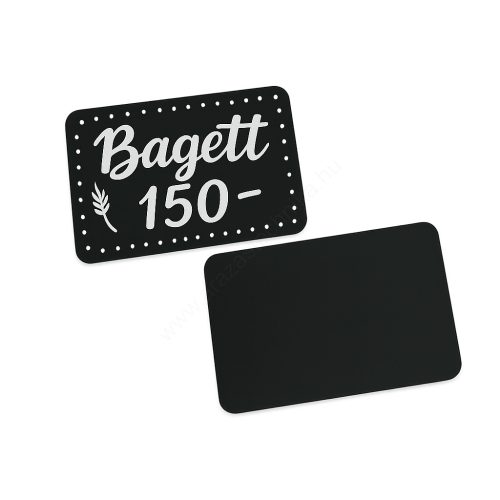Krétás ártábla 85x55 mm - FEKETE SAFE FOOD