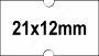 21x12mm Motex árazócímke