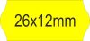 26x12mm ORIGINAL - FLUO sárga árazószalag (1400db/tek)