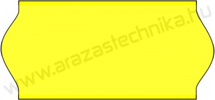 26x12mm ORIGINAL - FLUO sárga árazószalag (1400db/tek)