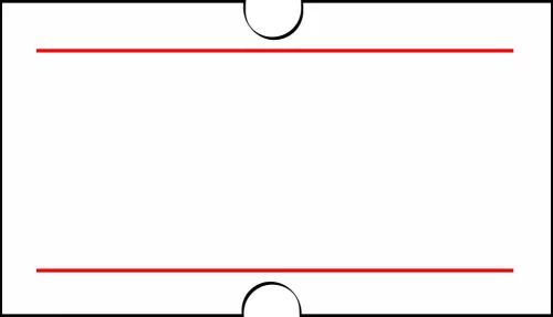 21x12mm Original árazócímke  - piros csík (1.000db/tek)