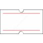 21x12mm Original árazócímke - piros csík (1.000db/tek)