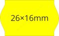 26x16mm FLUO citrom ORIGINAL árazócímke (1.000db/tek) 