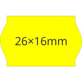 26x16mm FLUO citrom ORIGINAL árazócímke