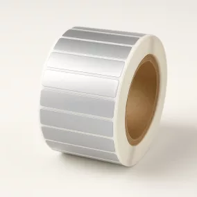 26x10mm PET Matt SILVER (2.500db/40) ezüst címke