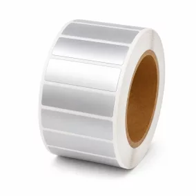 26x10mm PET Matt SILVER (2.500db/40) ezüst címke