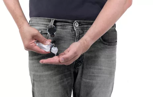 Kézfertőtlenítő GÉL-hez kihúzható EXTRA STRONG tartó (8369-01)