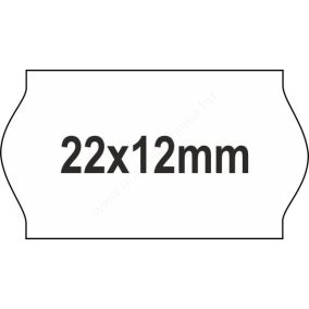 22x12mm 6+TEX EXTRA ERŐS ORIGINAL árazócímke