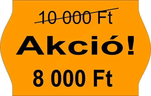 Printex Z17/-% kétsoros árazógép, AKCIÓ és kedvezmény jelölésre