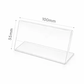 Árcímke tartó plexi 100x55 mm
