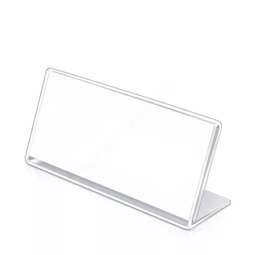 Árcímke tartó plexi 100x55 mm