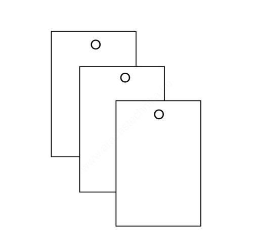 Függő címke 40x60mm FEHÉR 300g (200db/cs)