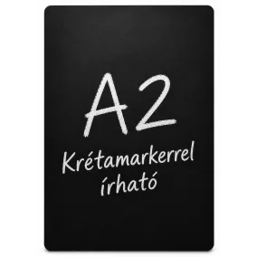 A2 fekete PVC lap (420x594mm) folyékony krétával írható