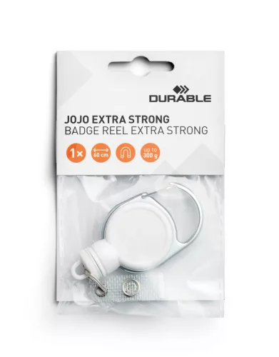 Kihúzható névkitűző tartó - EXTRA STRONG (8329-02) - fehér