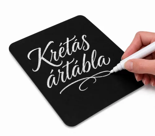 A3 fekete PVC lap (297x420mm) folyékony krétával írható