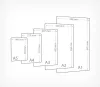 A3 fekete PVC lap (297x420mm) folyékony krétával írható