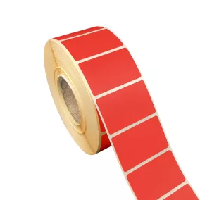 40x25mm THERMO címke - PIROS (RED032) (2.000 db/40)