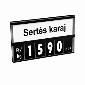 Árkazetta 74x51mm fekete-fehér