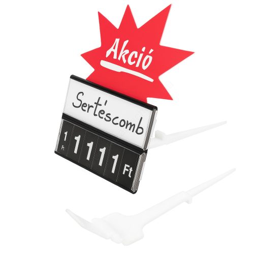 Árkazetta rögzítő - TÜSKE fehér műanyag + ADAPTER