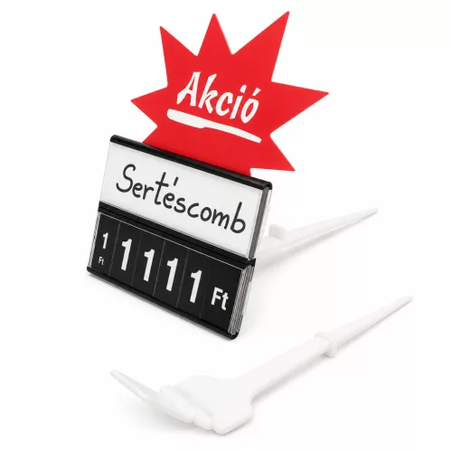 Árkazetta rögzítő - TÜSKE fehér műanyag + ADAPTER