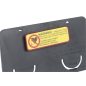 CLIP CARD mágneses névkitűző 40x75mm (8129-01) - fekete