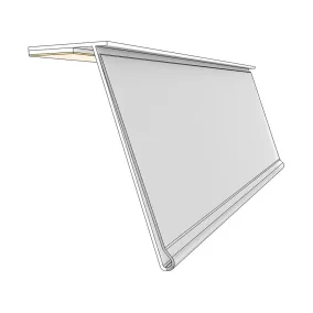 DÖNTÖTT ársín 39x985mm FEHÉR hátlap - filmragasztó