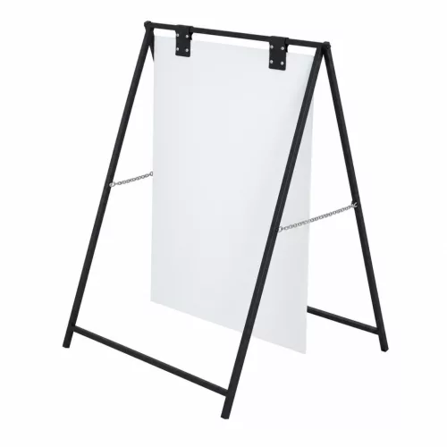 Megállítótábla 60x80cm LENGŐ táblával - FÉM keret